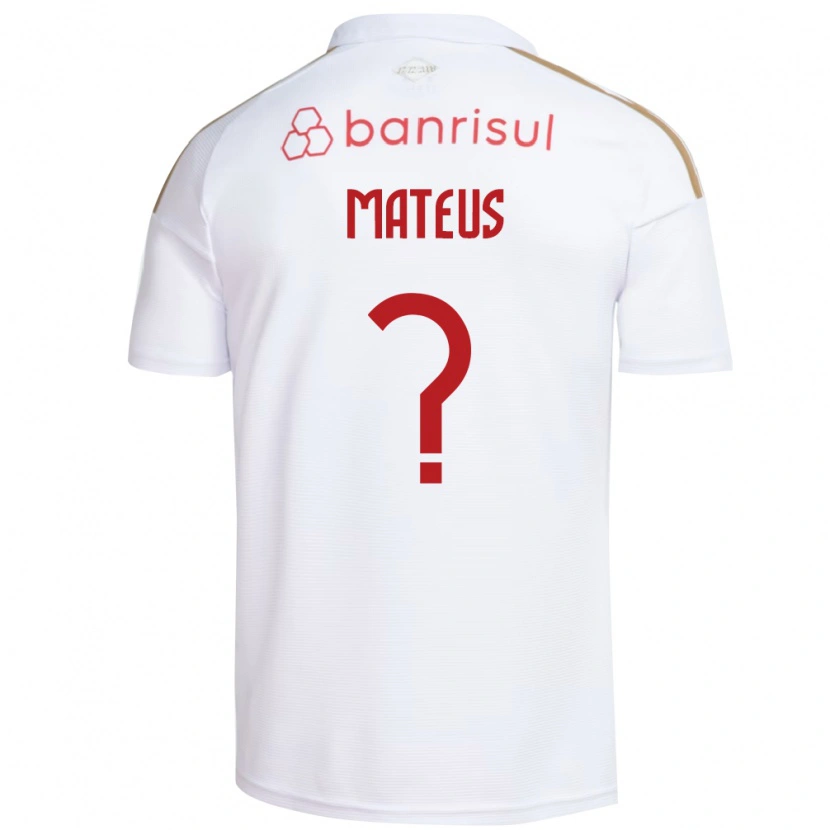 Danxen Kinderen Mateus #0 Wit Rood Uitshirt Uittenue 2026/27 T-Shirt