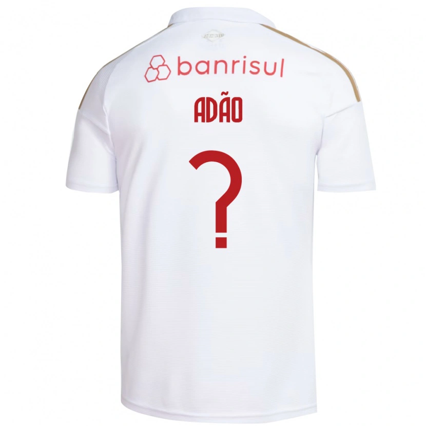 Danxen Kinderen Gabriel Adão #0 Wit Rood Uitshirt Uittenue 2026/27 T-Shirt