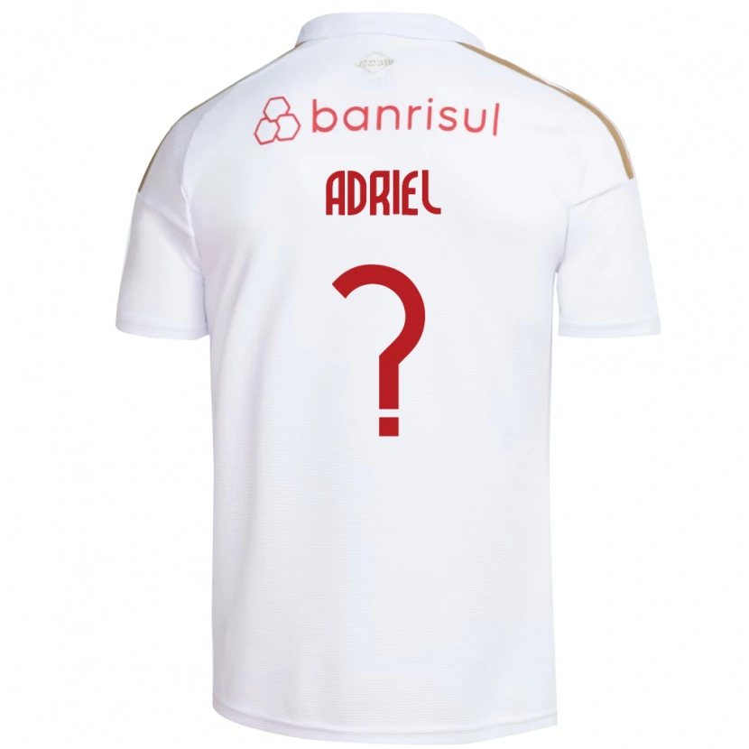 Danxen Kinderen Adriel #0 Wit Rood Uitshirt Uittenue 2026/27 T-Shirt