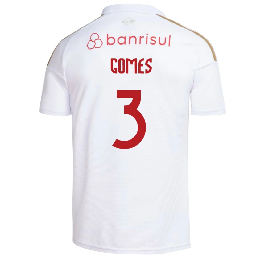 Danxen Kinderen Igor Gomes #3 Wit Rood Uitshirt Uittenue 2026/27 T-Shirt