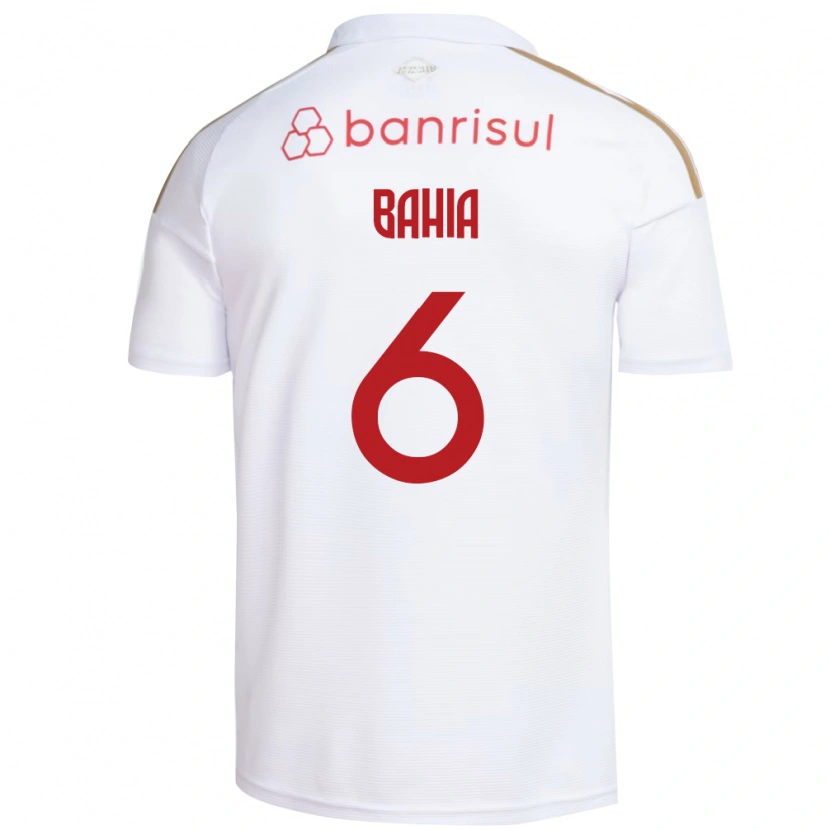 Danxen Kinderen Matheus Bahia #6 Wit Rood Uitshirt Uittenue 2026/27 T-Shirt