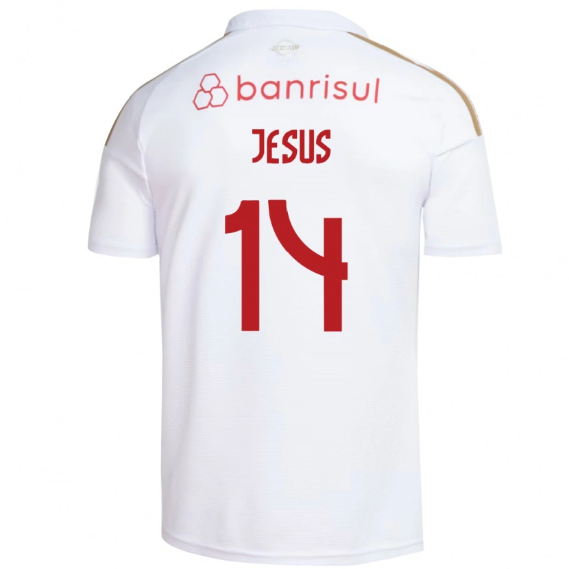 Danxen Kinderen Victor Jesus #14 Wit Rood Uitshirt Uittenue 2026/27 T-Shirt