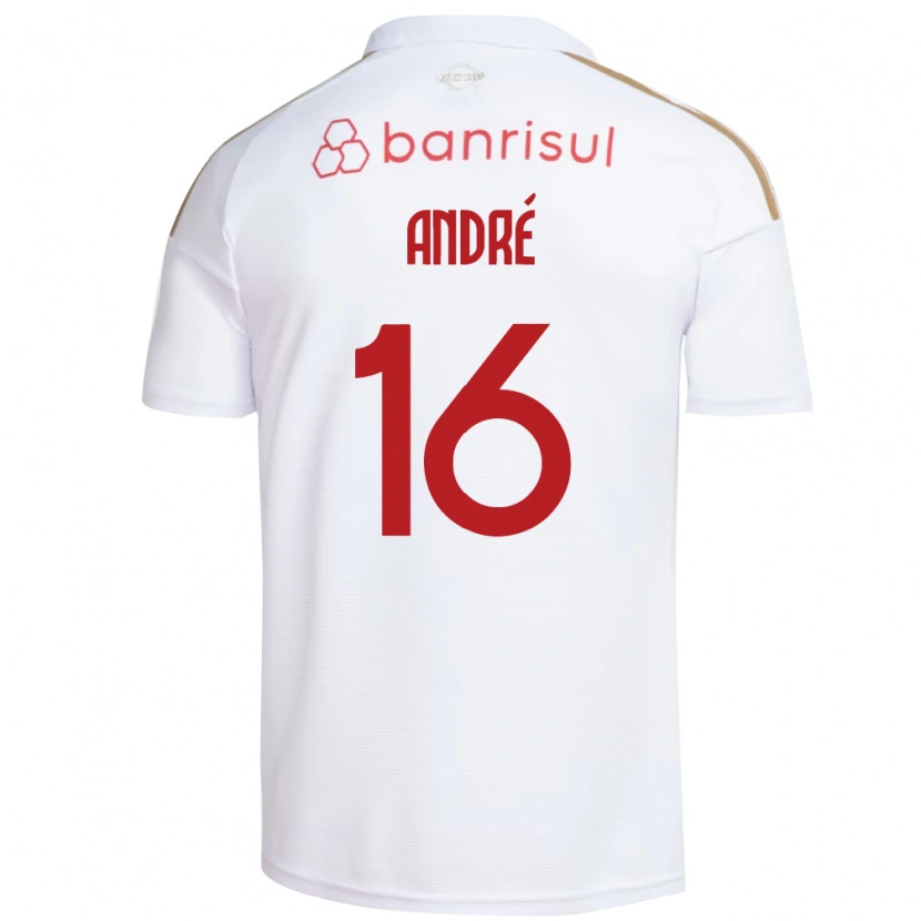 Danxen Kinderen André Sion Lemos Oliveira #16 Wit Rood Uitshirt Uittenue 2026/27 T-Shirt