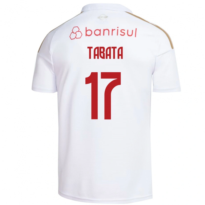 Danxen Kinderen Bruno Tabata #17 Wit Rood Uitshirt Uittenue 2026/27 T-Shirt