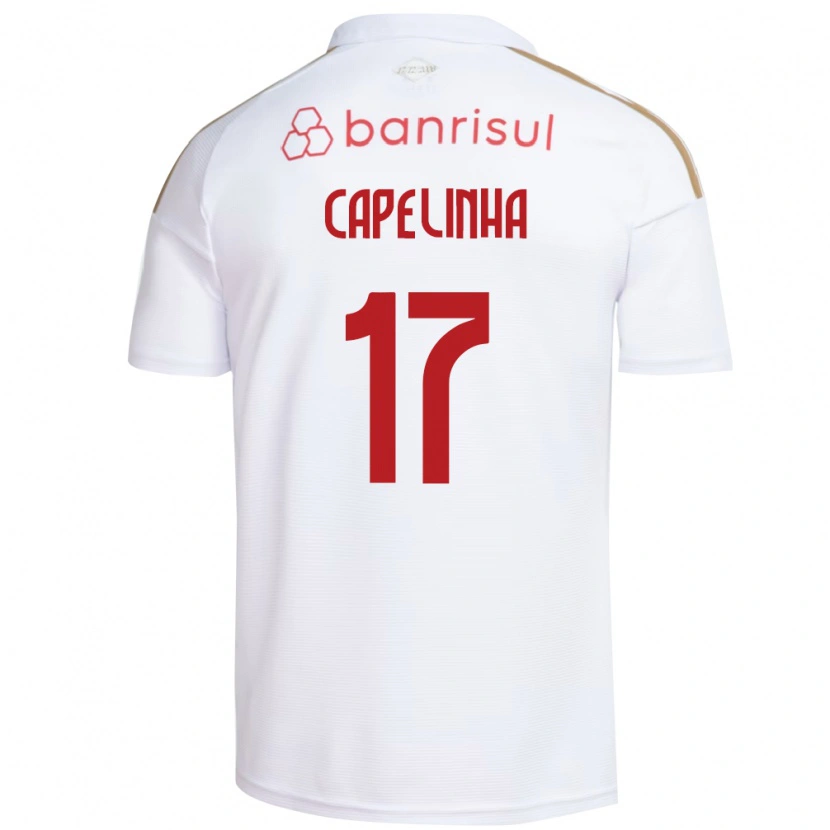 Danxen Kinderen Capelinha #17 Wit Rood Uitshirt Uittenue 2026/27 T-Shirt