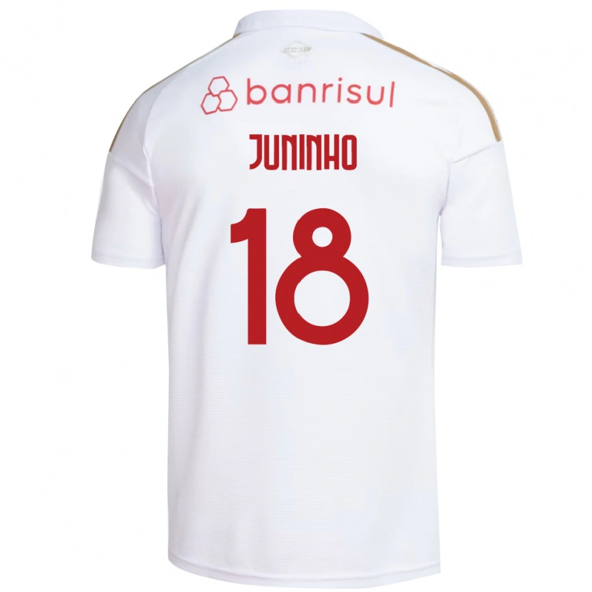 Danxen Kinderen Juninho #18 Wit Rood Uitshirt Uittenue 2026/27 T-Shirt