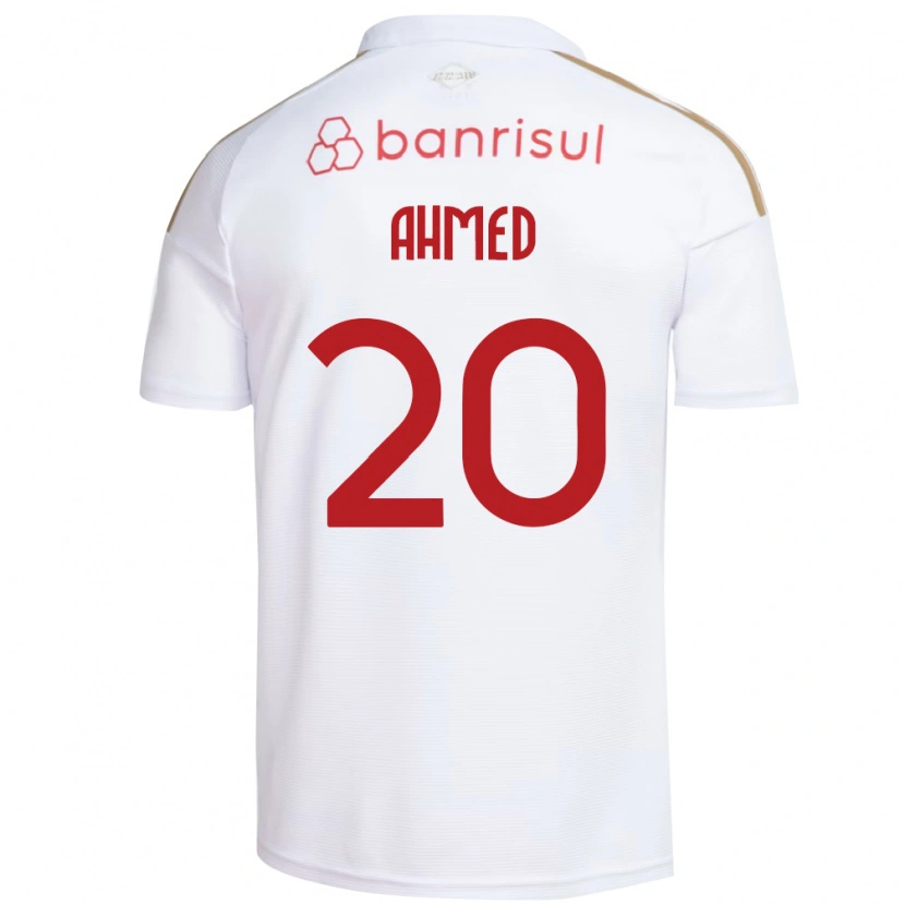 Danxen Kinderen Diego Ahmed #20 Wit Rood Uitshirt Uittenue 2026/27 T-Shirt