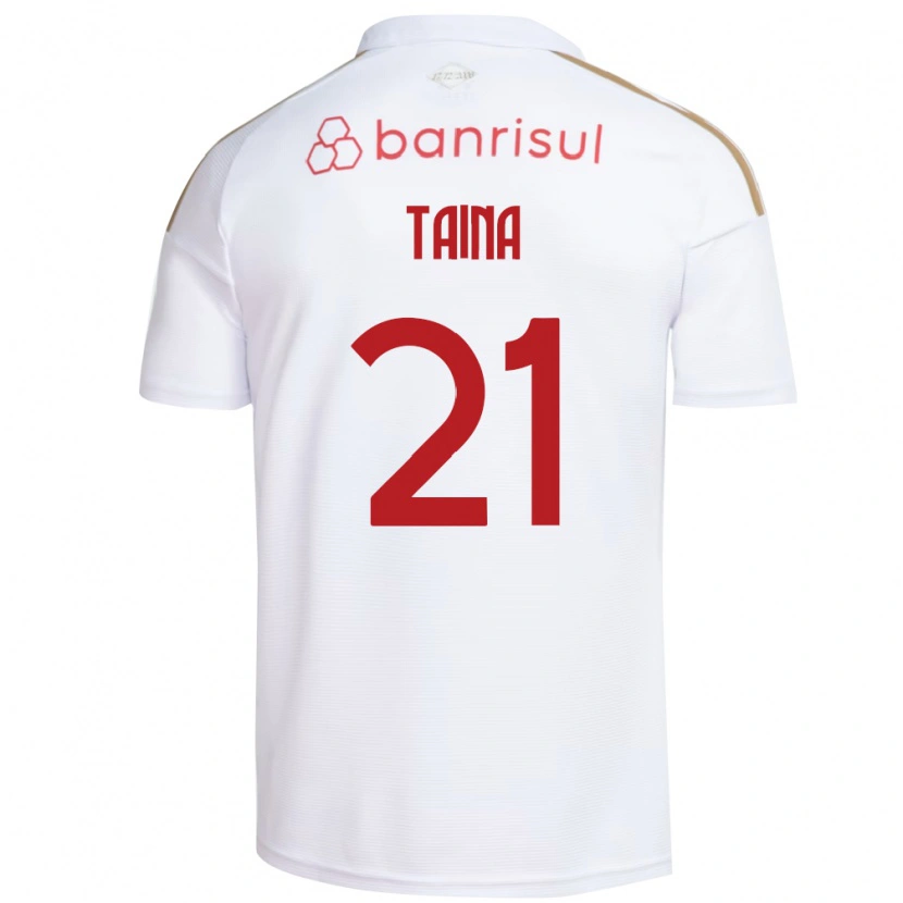 Danxen Kinderen Taina #21 Wit Rood Uitshirt Uittenue 2026/27 T-Shirt