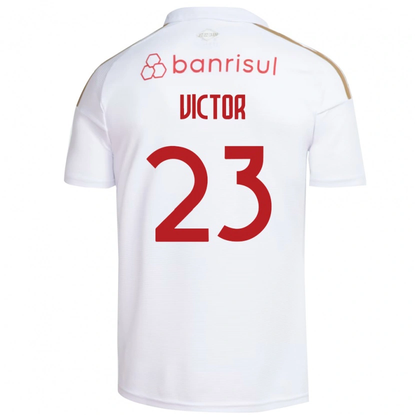 Danxen Kinderen Paulo Victor #23 Wit Rood Uitshirt Uittenue 2026/27 T-Shirt