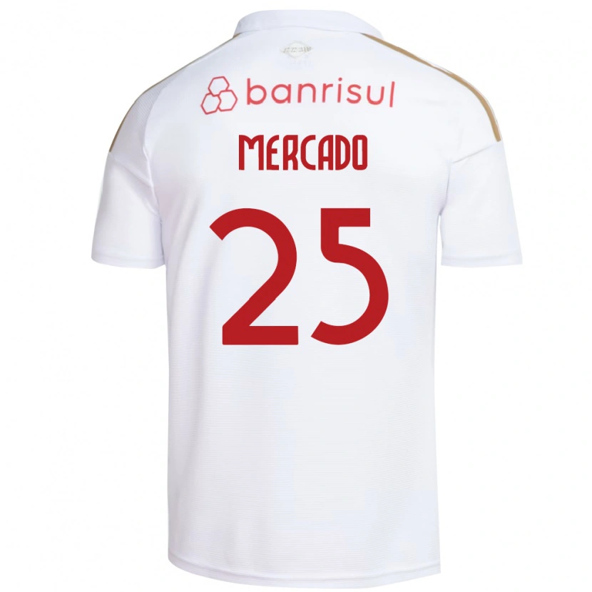 Danxen Kinderen Gabriel Mercado #25 Wit Rood Uitshirt Uittenue 2026/27 T-Shirt
