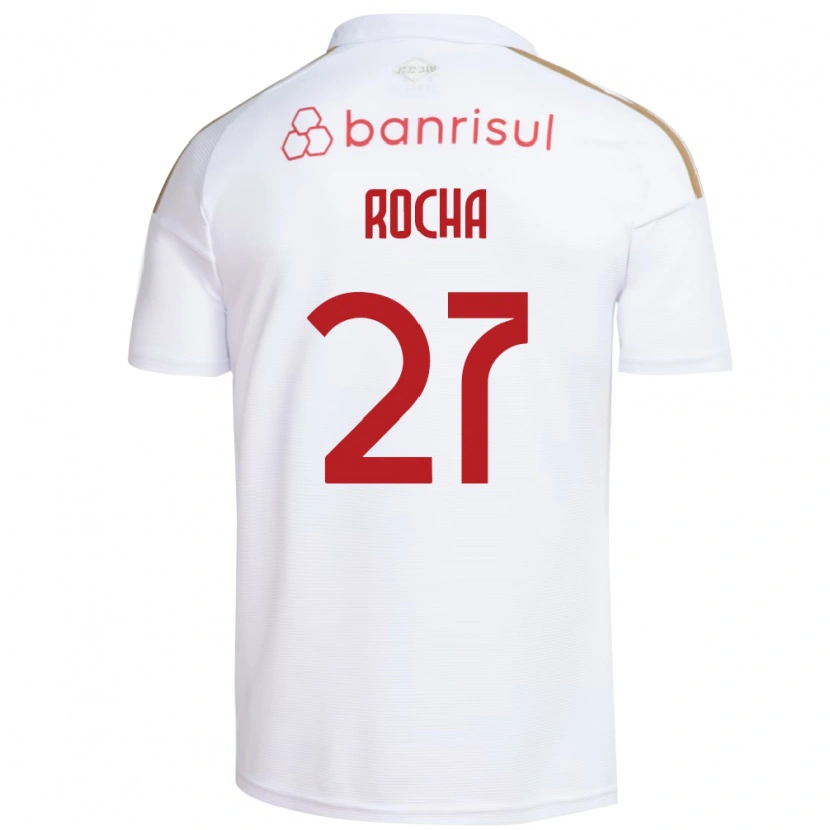 Danxen Kinderen Kaique Rocha #27 Wit Rood Uitshirt Uittenue 2026/27 T-Shirt
