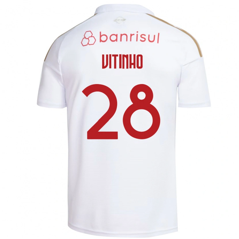 Danxen Kinderen Vitinho #28 Wit Rood Uitshirt Uittenue 2026/27 T-Shirt
