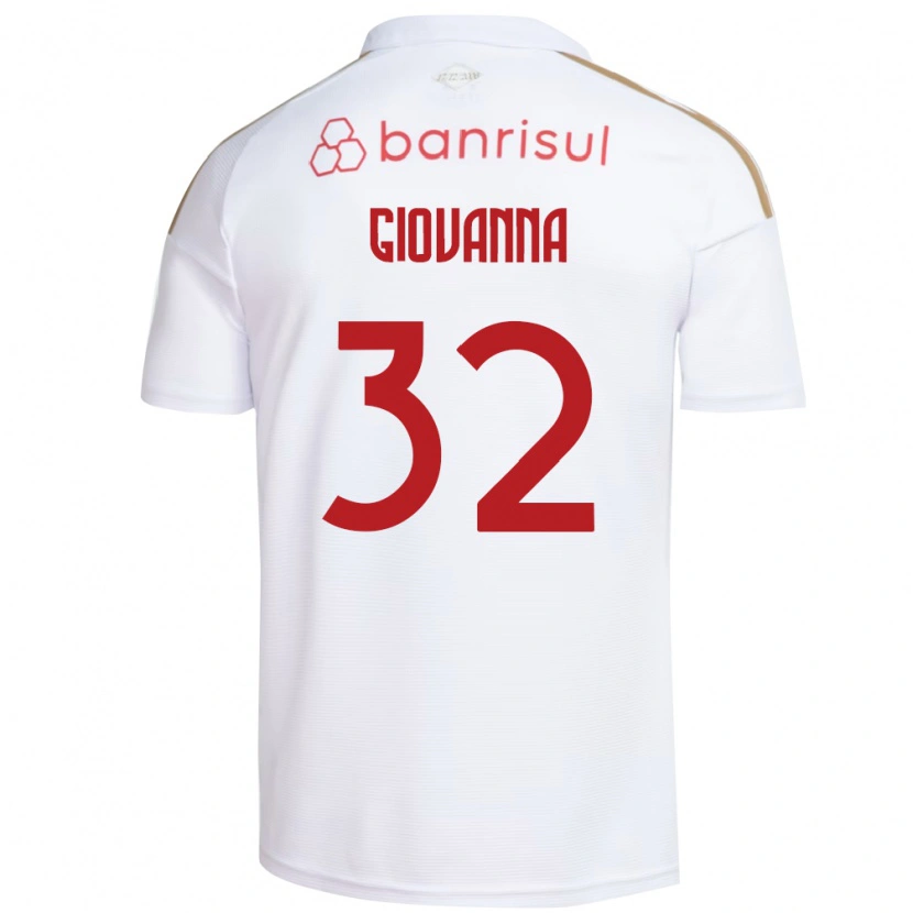 Danxen Kinderen Giulia Giovanna #32 Wit Rood Uitshirt Uittenue 2026/27 T-Shirt