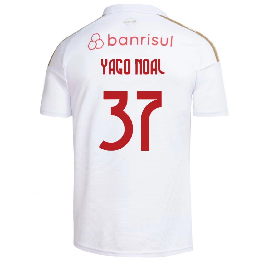 Danxen Kinderen Yago Noal #37 Wit Rood Uitshirt Uittenue 2026/27 T-Shirt