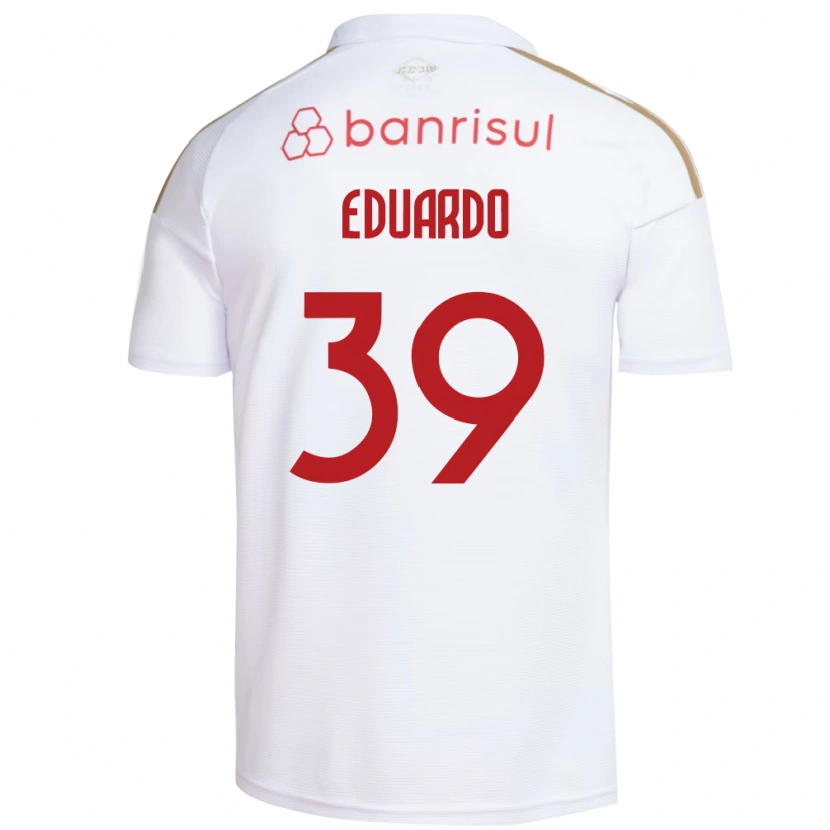 Danxen Kinderen Carlos Eduardo #39 Wit Rood Uitshirt Uittenue 2026/27 T-Shirt