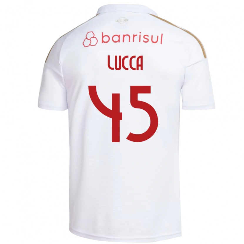 Danxen Kinderen Lucca #45 Wit Rood Uitshirt Uittenue 2026/27 T-Shirt