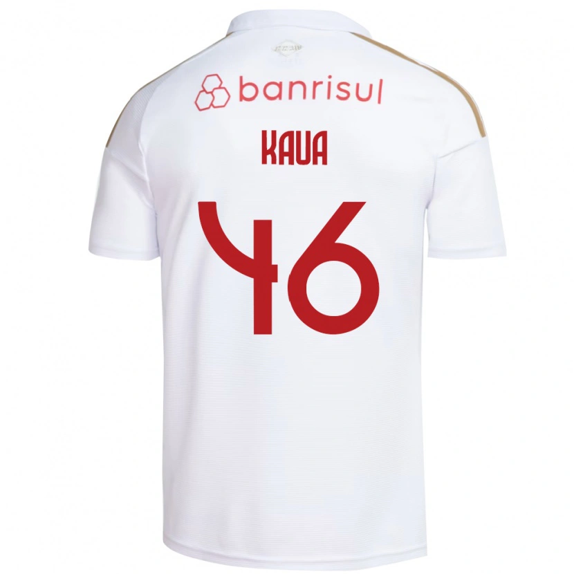 Danxen Kinderen Pedro Kauã #46 Wit Rood Uitshirt Uittenue 2026/27 T-Shirt