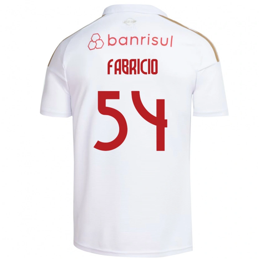Danxen Kinderen Fabricio Zechmeister Do Prado #54 Wit Rood Uitshirt Uittenue 2026/27 T-Shirt
