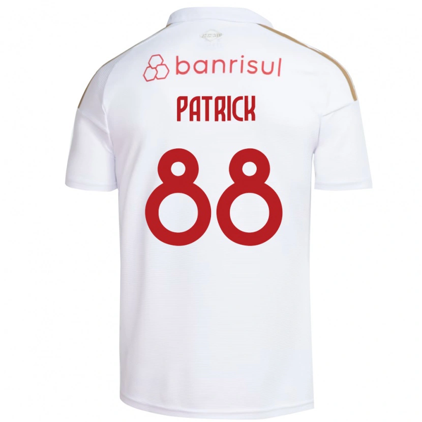 Danxen Kinderen Patrick #88 Wit Rood Uitshirt Uittenue 2026/27 T-Shirt