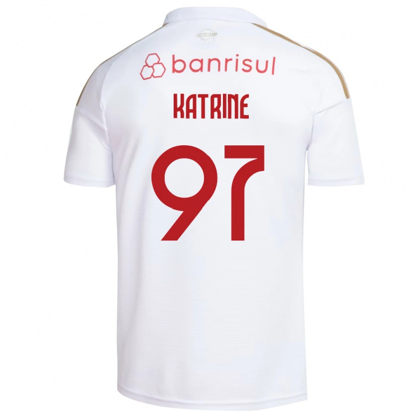 Danxen Kinderen Katrine #97 Wit Rood Uitshirt Uittenue 2026/27 T-Shirt