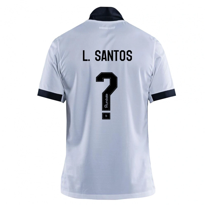 Danxen Kinderen Leo Santos #0 Zwart Wit Uitshirt Uittenue 2026/27 T-Shirt