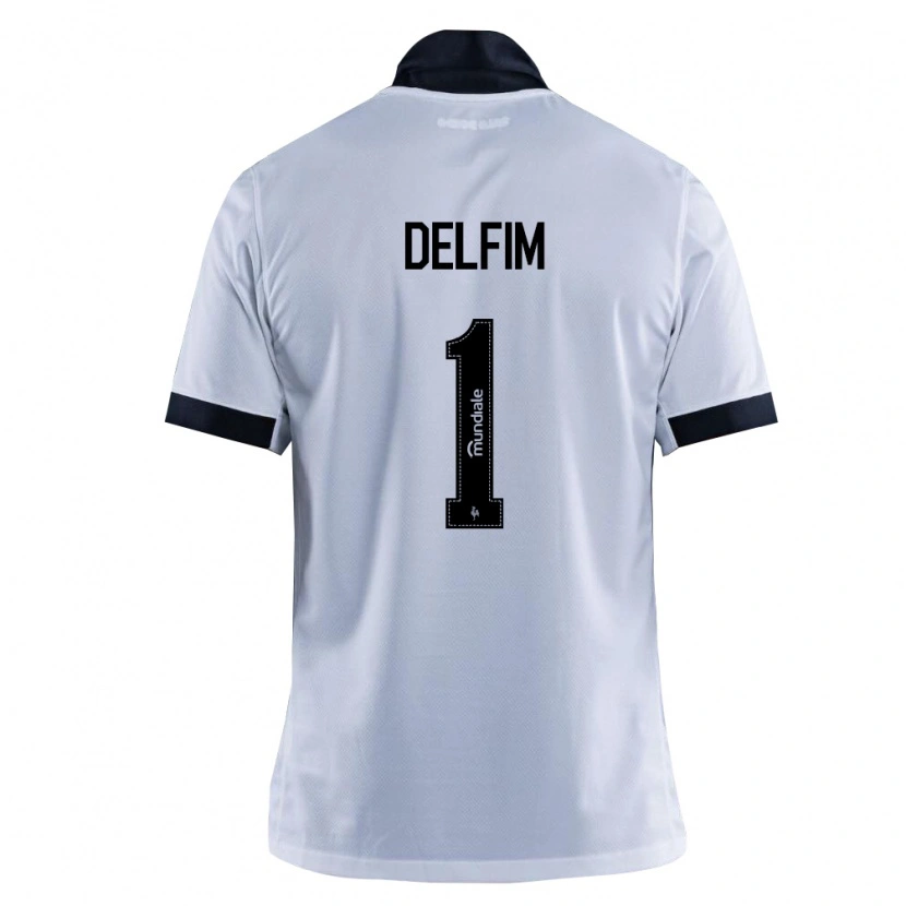 Danxen Kinderen Gabriel Delfim #1 Zwart Wit Uitshirt Uittenue 2026/27 T-Shirt