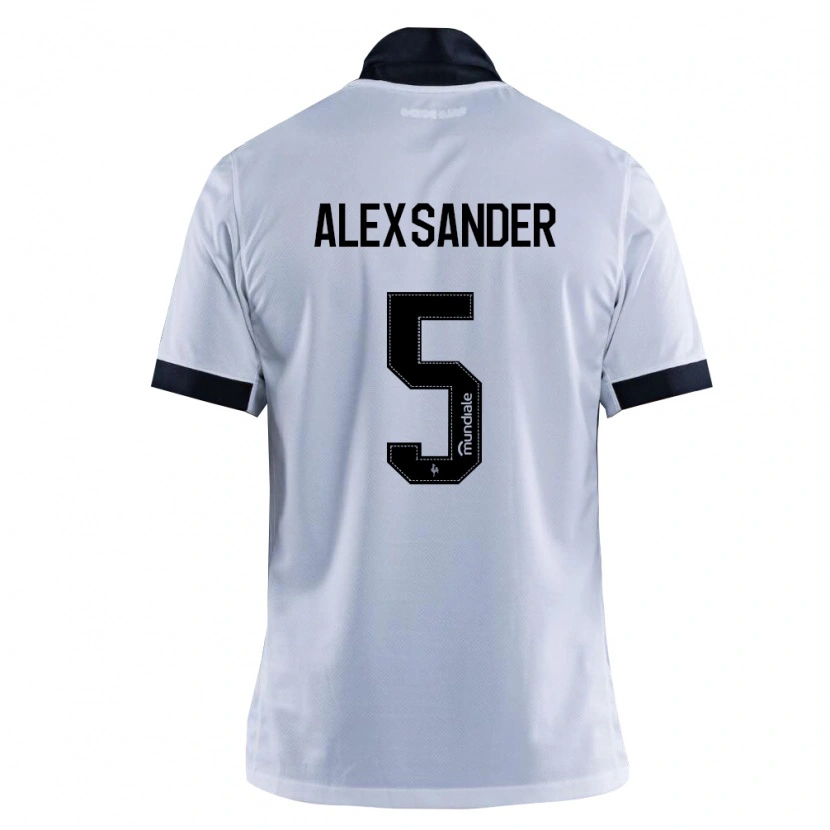 Danxen Kinderen Alexsander Cristhian Gomes Da Costa #5 Zwart Wit Uitshirt Uittenue 2026/27 T-Shirt