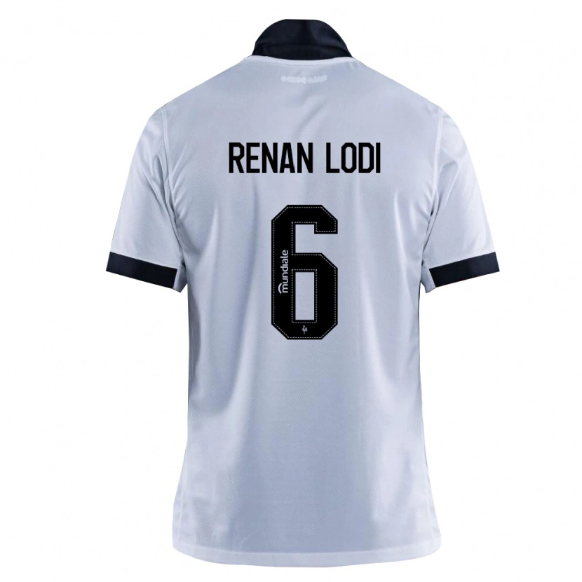 Danxen Kinderen Renan Lodi #6 Zwart Wit Uitshirt Uittenue 2026/27 T-Shirt