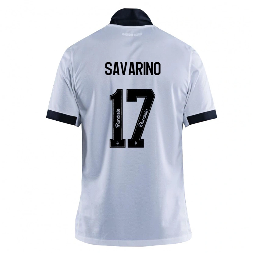 Danxen Kinderen Jefferson Savarino #17 Zwart Wit Uitshirt Uittenue 2026/27 T-Shirt