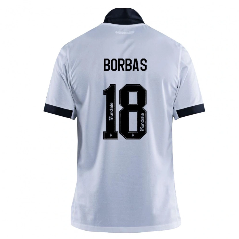 Danxen Kinderen Thiago Borbas #18 Zwart Wit Uitshirt Uittenue 2026/27 T-Shirt
