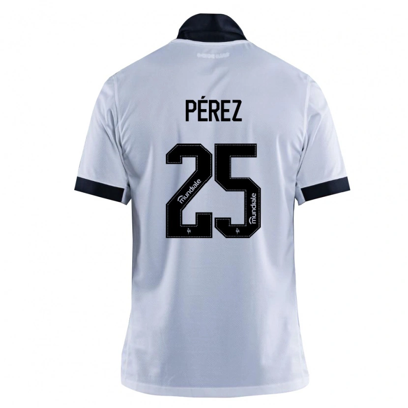 Danxen Kinderen Tomás Pérez #25 Zwart Wit Uitshirt Uittenue 2026/27 T-Shirt