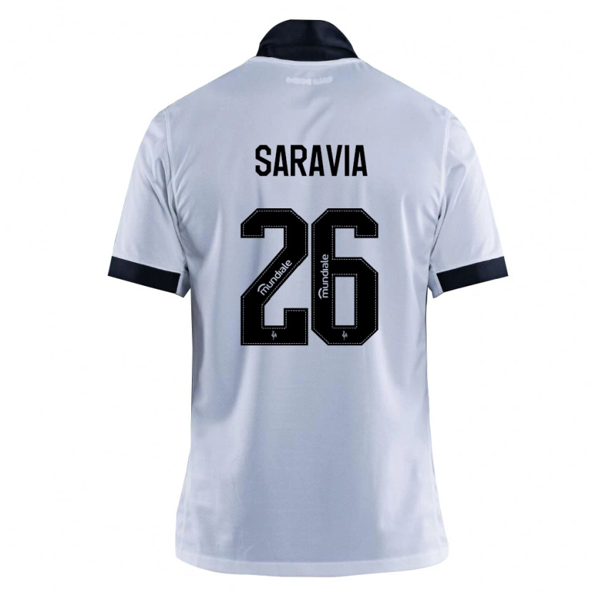 Danxen Kinderen Renzo Saravia #26 Zwart Wit Uitshirt Uittenue 2026/27 T-Shirt