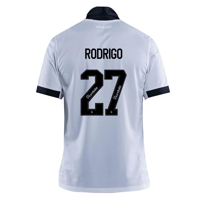 Danxen Kinderen Kauã Rodrigo #27 Zwart Wit Uitshirt Uittenue 2026/27 T-Shirt