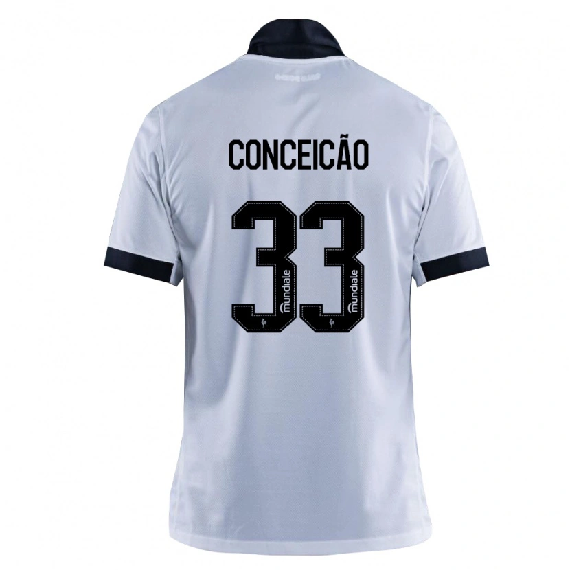 Danxen Kinderen Robert Conceição #33 Zwart Wit Uitshirt Uittenue 2026/27 T-Shirt