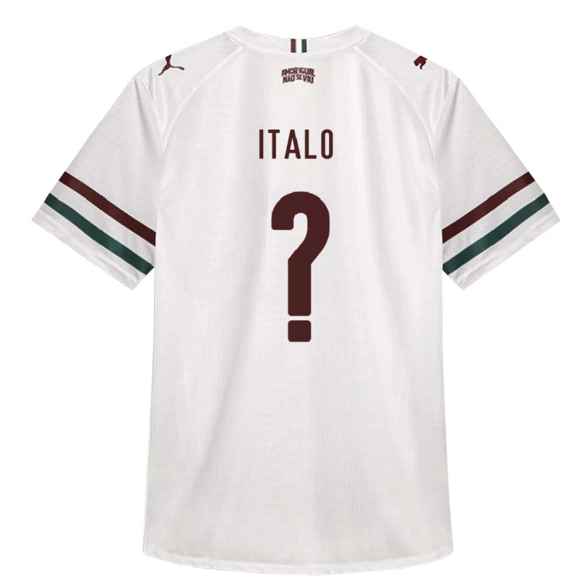 Danxen Kinderen Italo Vinicius Soares Da Silva Lopes #0 Wit Groen Bordeaux Rood Uitshirt Uittenue 2026/27 T-Shirt