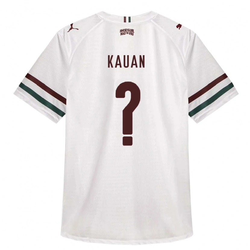 Danxen Kinderen Victor Kauan Ferreira Lauriano Sousa #0 Wit Groen Bordeaux Rood Uitshirt Uittenue 2026/27 T-Shirt