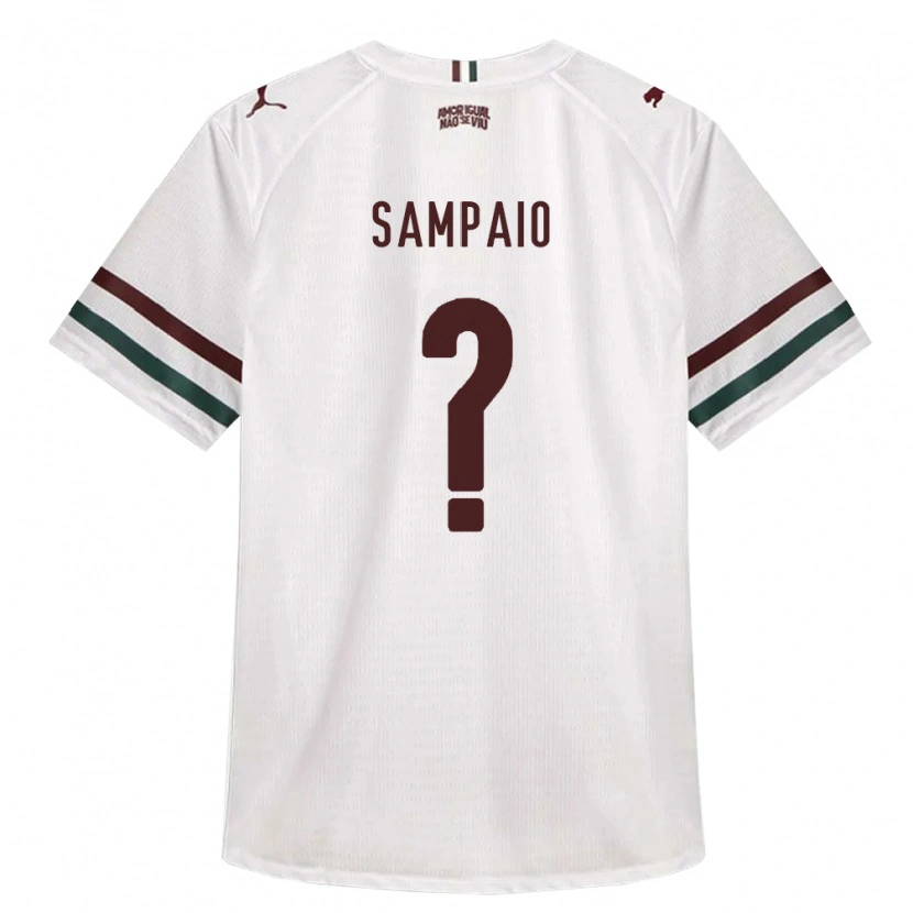 Danxen Kinderen Miguel Sampaio #0 Wit Groen Bordeaux Rood Uitshirt Uittenue 2026/27 T-Shirt