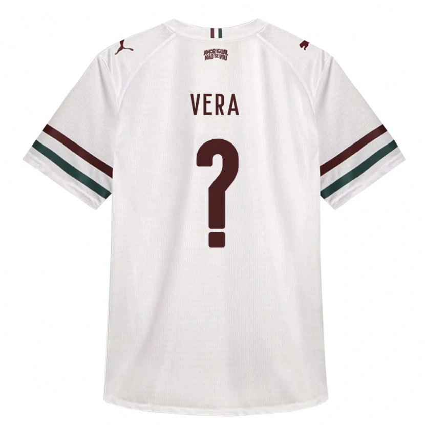 Danxen Kinderen Miguel Vera #0 Wit Groen Bordeaux Rood Uitshirt Uittenue 2026/27 T-Shirt