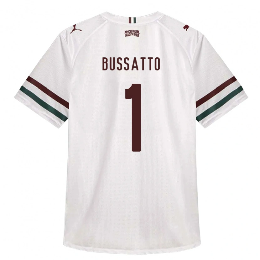 Danxen Kinderen Letícia Bussatto #1 Wit Groen Bordeaux Rood Uitshirt Uittenue 2026/27 T-Shirt