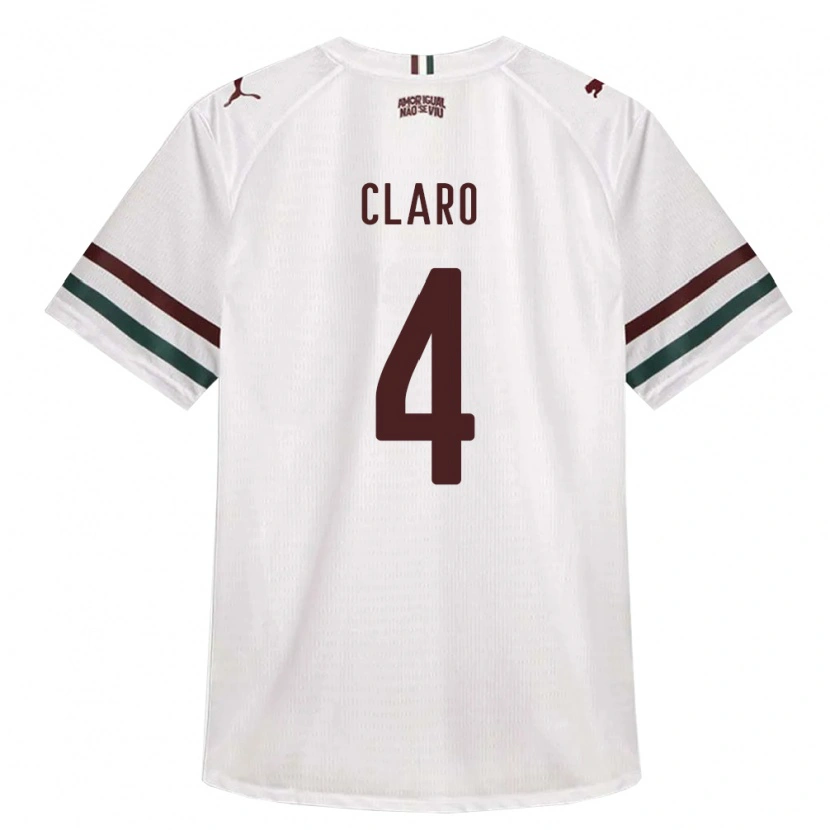 Danxen Kinderen Luccas Claro #4 Wit Groen Bordeaux Rood Uitshirt Uittenue 2026/27 T-Shirt