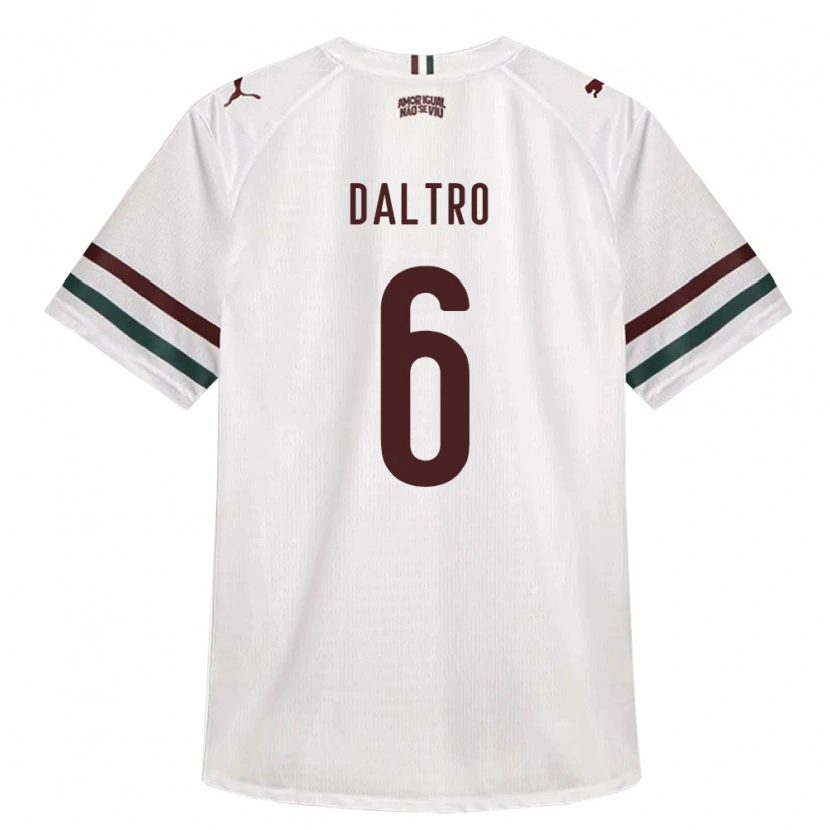 Danxen Kinderen Erick Daltro #6 Wit Groen Bordeaux Rood Uitshirt Uittenue 2026/27 T-Shirt