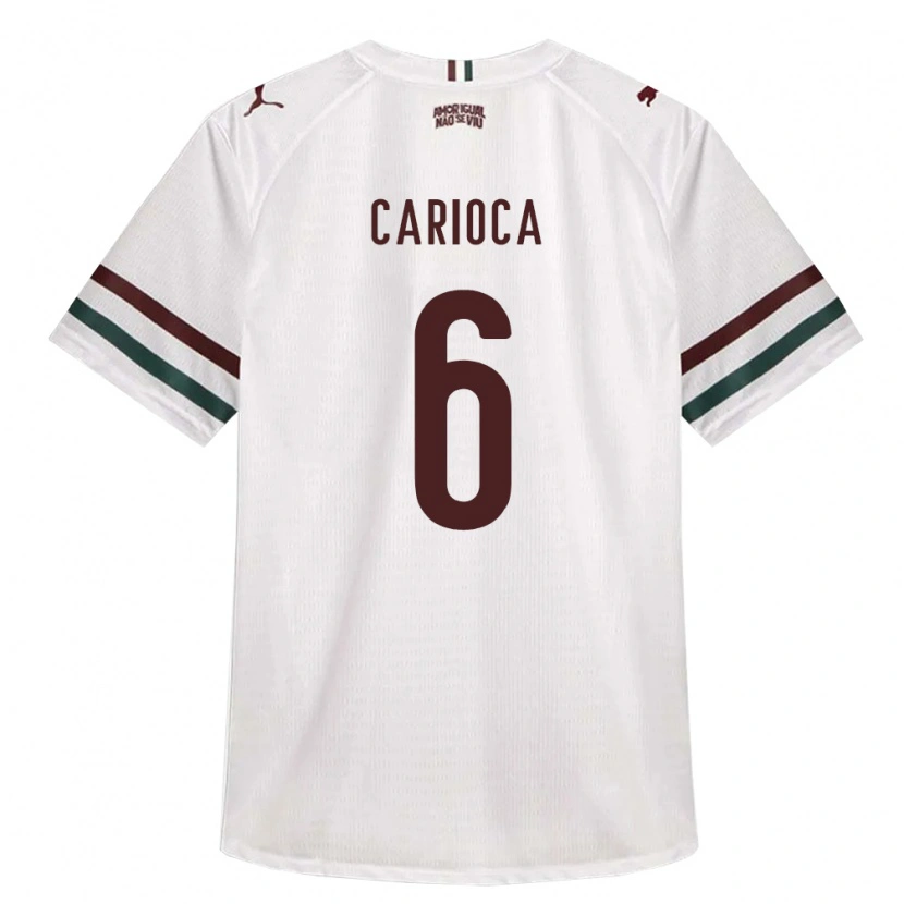 Danxen Kinderen Gabriel Carioca #6 Wit Groen Bordeaux Rood Uitshirt Uittenue 2026/27 T-Shirt