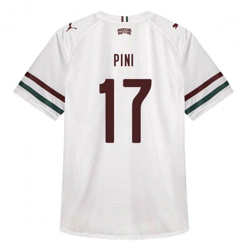 Danxen Kinderen Camila Pini #17 Wit Groen Bordeaux Rood Uitshirt Uittenue 2026/27 T-Shirt