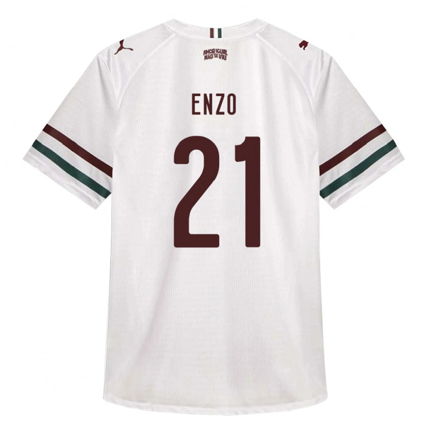 Danxen Kinderen Enzo Munerato Sene #21 Wit Groen Bordeaux Rood Uitshirt Uittenue 2026/27 T-Shirt
