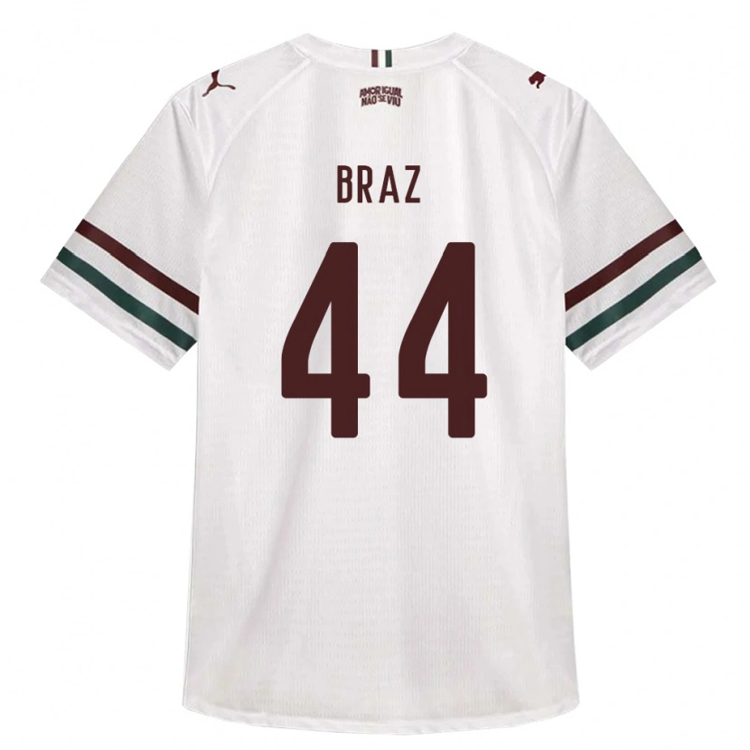 Danxen Kinderen David Braz #44 Wit Groen Bordeaux Rood Uitshirt Uittenue 2026/27 T-Shirt