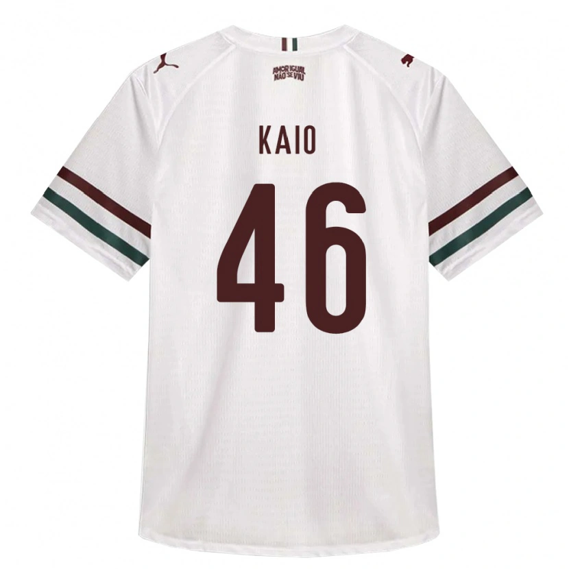 Danxen Kinderen Kaio Borges Correa #46 Wit Groen Bordeaux Rood Uitshirt Uittenue 2026/27 T-Shirt