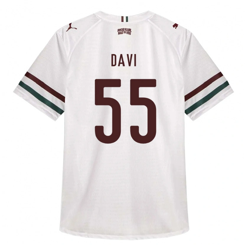 Danxen Kinderen Wallace Davi #55 Wit Groen Bordeaux Rood Uitshirt Uittenue 2026/27 T-Shirt