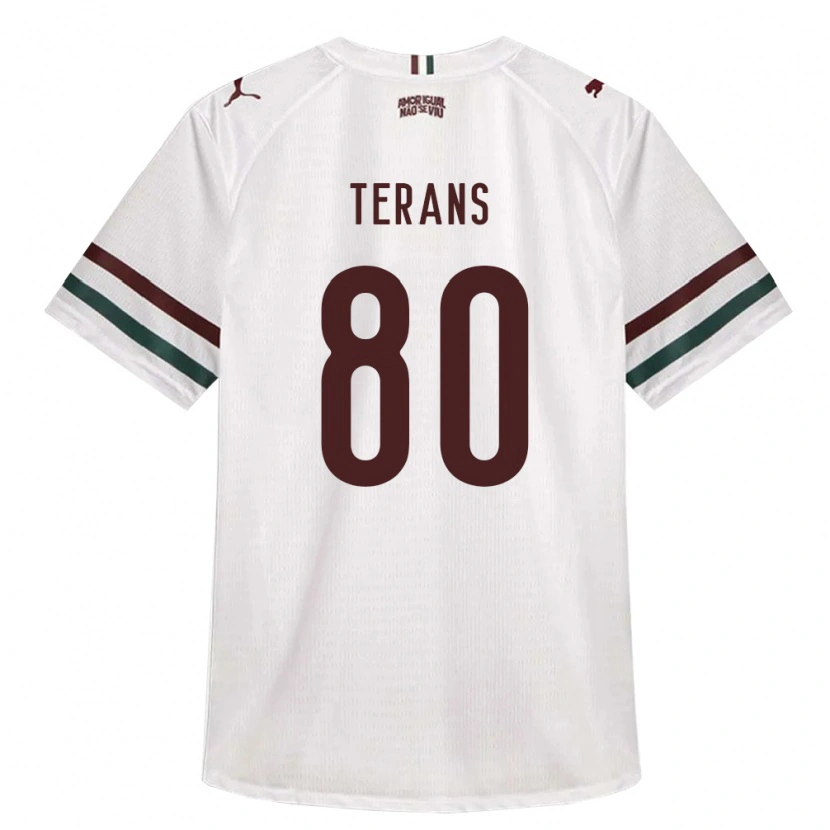 Danxen Kinderen David Terans #80 Wit Groen Bordeaux Rood Uitshirt Uittenue 2026/27 T-Shirt