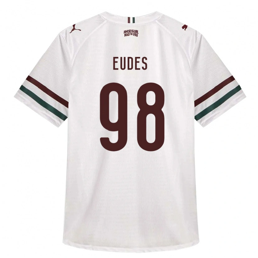 Danxen Kinderen Vitor Eudes #98 Wit Groen Bordeaux Rood Uitshirt Uittenue 2026/27 T-Shirt