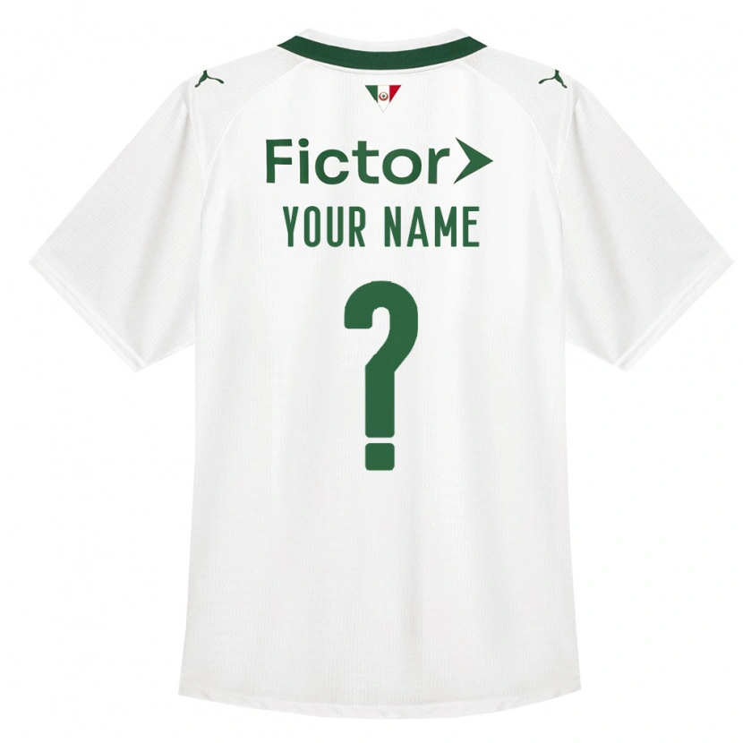 Danxen Kinderen Uw Naam #0 Groen Wit Uitshirt Uittenue 2026/27 T-Shirt